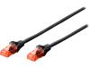 DK-1617-010/BL Patch cord; U/UTP; 6; многопров; Cu; LSZH; черный; 1м