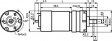 E192.12.18 DC motor, 40.5 mm, with gearbox 18:1 12 VDC