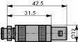 FFA.1S.304.CLACS2Z Соединитель кабеля, серии S 4 штырька Число полюсов=4