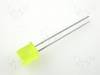 L-503YDT LED; квадратная; 5x5мм; желтый; 3мкд; 110°; Поверхность: плоская