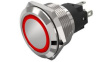 82-6151.2113 Illuminated Pushbutton 1CO, IP65/IP67, LED, Red, Maintained Function