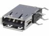 USB-A-S-RU Гнездо; USB A; THT; боковой; Верс: USB 2.0; позолота