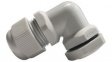 RND 465-00873 Bend Cable Gland, M20 x 1.5, Nylon, Grey, IP68