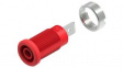 RND 350-00130 Banana Socket  diam.4mm Red 36A Faston Terminal, 6.3 x 0.8 mm