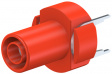 XELA-4 RED Гнездо безопасного типа PCB ø 4 mm красный