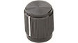 RND 210-00623 Aluminium Knob Black  diam.12.7mm White Indication Line