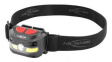 1600-0224 Headlamp, LED, Rechargeable, 250lm, 51m, IP54, Black