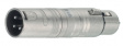 NA3FM-9DB XLR plug/XLR socket with -9 dB attenuator