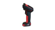 1991ISR-3USB-5-R Barcode Scanner Kit, 1D Linear Code/2D Code, 0 ... 837 mm, PS/2/RS232/USB, Bluetooth 4.2, Black/Red