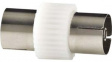 CSBW40941WT Straight Adapter, IEC Socket - IEC Socket