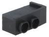 FIX-LEK-323 Корпус LED; 3мм; полиамид; угловой; черный; UL94V-2; Кол-во диод:2
