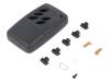 11125.4, Корпус: для пультов; Х:44мм; Y:74мм; Z:18мм; ABS; черный; 1x винт, Teko