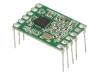 RC-CC1101-SPI-868 Модуль: RF; 868МГц; SPI; -110дБм; 1,8?3,6ВDC; 10дБм; THT; 29/15мА