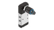 VHEF-ES-M52-M-G18 Manual Selector Valve, Mechanical Spring Return, 5/2, -95kPa ... 1MPa, G1/8"