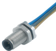 09-3105-86-03 Panel-mount plug M5 Poles 3