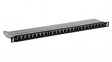TC-P24C6AHS Shielded Wall Mount Patch Panel, Cat6a, 24 Ports