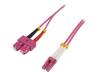 FP4LS03 Разъем: световодный; patchcord; LC, SC; на защелки; Кат: OM4; "папа"