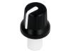 GMN-4P1.5-WH, Ручка; с указателем; ABS; Диам.оси:6мм; O16x14,4мм; черный, SR PASSIVES