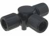 166-24800, Т-образный соединитель; полиамид; черный; 16мм; UL94V-2; IP66, HellermannTyton