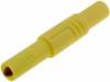 LASSGYE, Вилка; "банан" 4мм; 24А; 1кВDC; желтый; в корпусе; 3мОм; 0,5?2,5мм2, Hirschmann