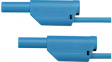 VSFK 6001 / 1 / 150 / BL Safety test lead diam. 4 mm Blue 150 cm 1 mm2 CAT III