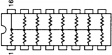 628B 222 TB Резисторная сборка, SMD 2.2 kΩ ± 2 %