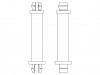 8G805V42128 Дистанц PCB; полиамид 66; Дл: 6,4мм; защелка / защелка; UL94V-2