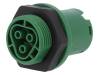 96.131.1055.7 RST20I3C B1 M01 GN Гнездо; Разъем: круглый; "мама"; PIN:3; без контактов; 20А; 250В