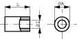 620934060031 Round spacer 4 mm 6.0 mm