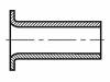 1218476 Заклепка; латунь; Диам.закл:4мм; Дл.закл:10мм; BN:572; DIN:7340A