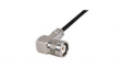16 C-50-3-3/133 NE RF Connector, C, Brass, Plug, Right Angle, 50Ohm, Solder Terminal, Clamp Terminal