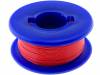 KYNAR-RD/50, Кабель; однопров; OFC; 30AWG; FEP; красный; 250В; 50м, BQ CABLE (TME brand)