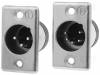 703-0400 Гнездо; XLR; "папа"; PIN:4; прямой; пайка; Контакты: латунь; 50В; 10А