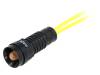 LO-D5-230AC, Индикат.лампа: LED; вогнутый; 230ВAC; Отв: O11мм; IP40; пластмасса, POLAM-ELTA