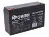 BPE 12-6, Аккум: свиноцово-кислотный; 6В; 12Ач; AGM; необслуживаемый, BPOWER