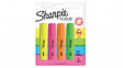 1825662 [4 шт] Marker Pen, Green/Orange/Pink/Yellow, Highlighter, Fine/Medium/Broad, 4pcs