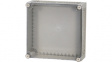 CI44E-125 Insulated enclosure 375 x 375 x 150 mm pebble grey RAL 7032 Polycarbonate IP 65