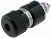R1-26B BLACK, Гнездо; "банан" 4мм; 30А; 60ВDC; черный; Монтаж: винтами, на панель, SCI