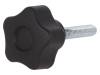 VCT.25 p-M5x25-C9 Ручка зажимная; Диам:25мм; M5; 25мм; технополимер (PA); H:19мм