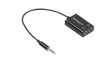 MUY1MFFADP Audio Cable 3.5 mm Jack Plug - 2x 3.5 mm Jack Socket 152mm