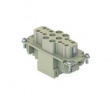 CXF 6/12 female insert, 6 poles + PE