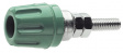 PK 10 A YELLOW/GREEN Binding post diam. 4 mm yellow/green