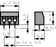 AK550/3DS-3.5-V-GRAU PCB Terminal Block 3P3.5 mm