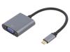 CUA0104 Адаптер; USB 3.2; D-Sub 15pin HD гнездо,вилка USB C; позолота