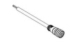 1200060647 Micro-Change (M12) Single-Ended Cordset 5 Poles Female (Straight) to Pigtail 0.34mm² PUR/PVC Cable 2.0m (6.56') Length