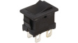 JWS21RAA ROCKER; DPST; Пол: 2; ON-OFF; 10A/125ВAC; черный; нет; Корпус: черный