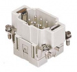 JSEM 06 male insert, 6 poles + PE