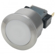 1241.7021.1120000 Vandal-proof push-button switch 19 mm 250 VAC 3 A 1CO