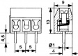 CZZ 5/3 NU Клеммный блок 3P5 mm