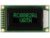 RC0802A1-LLG-JWVE Дисплей: LCD; алфавитно-цифровой; VA Negative; 8x2; LED; PIN:16